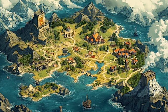 do fantasy map design