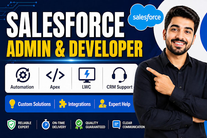 provide salesforce admin, apex development and CRM automation services