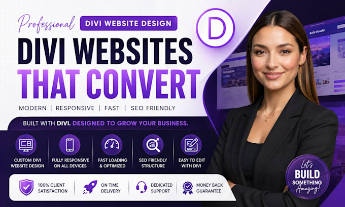 build divi wordpress website or redesign divi 5 website