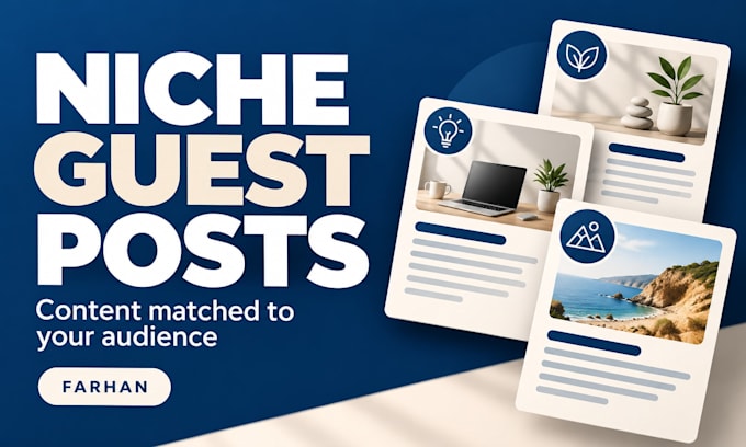 publish niche relevant guest posts with backlinks