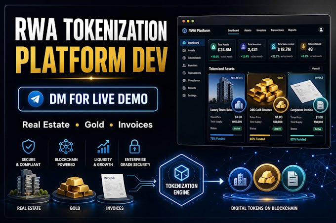 develop rwa tokenization dapp smart contract and real asset management platform