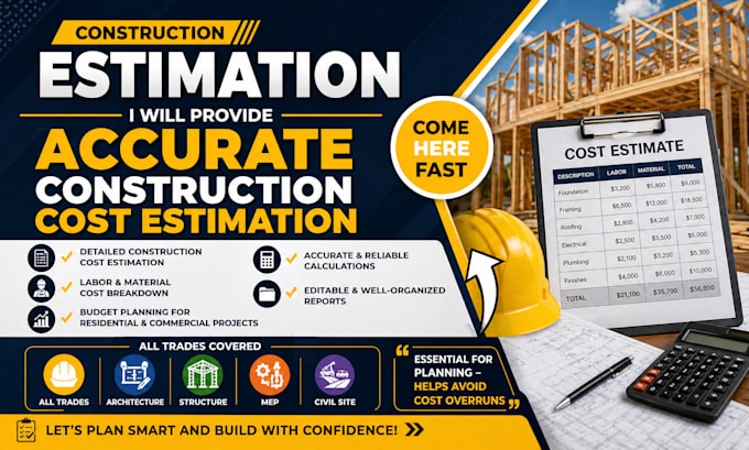 do precise quantity takeoff for your construction projects