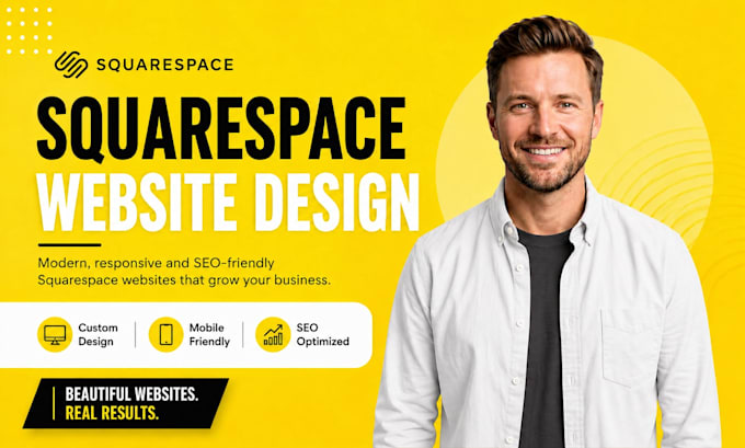 build squarespace website design or redesign squarespace website development