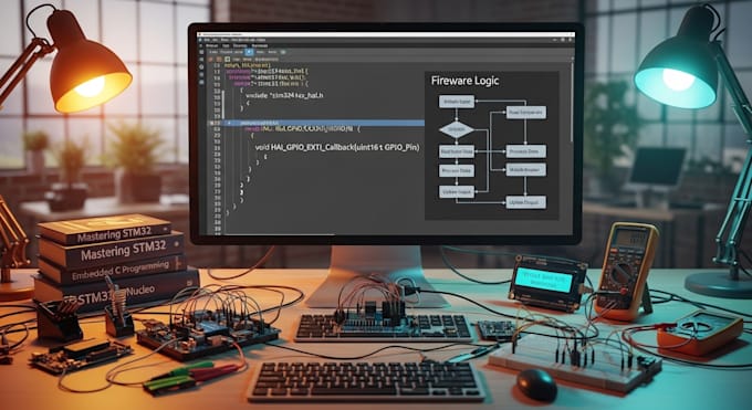 develop firmware for arduino esp32 stm32 and embedded systems
