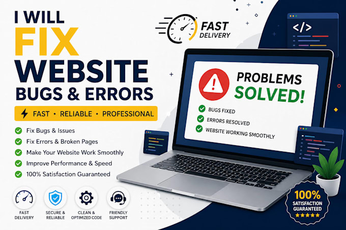 repair website problems and improve performance