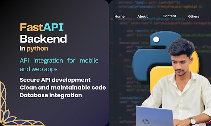 develop scalable python fastapi backend and fastapi rest api