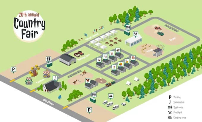 do professional vector map design, site plan tracing and custom maps