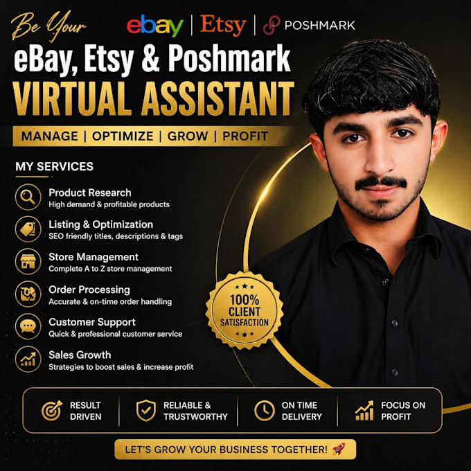 be your ebay etsy and poshmark virtual assistant
