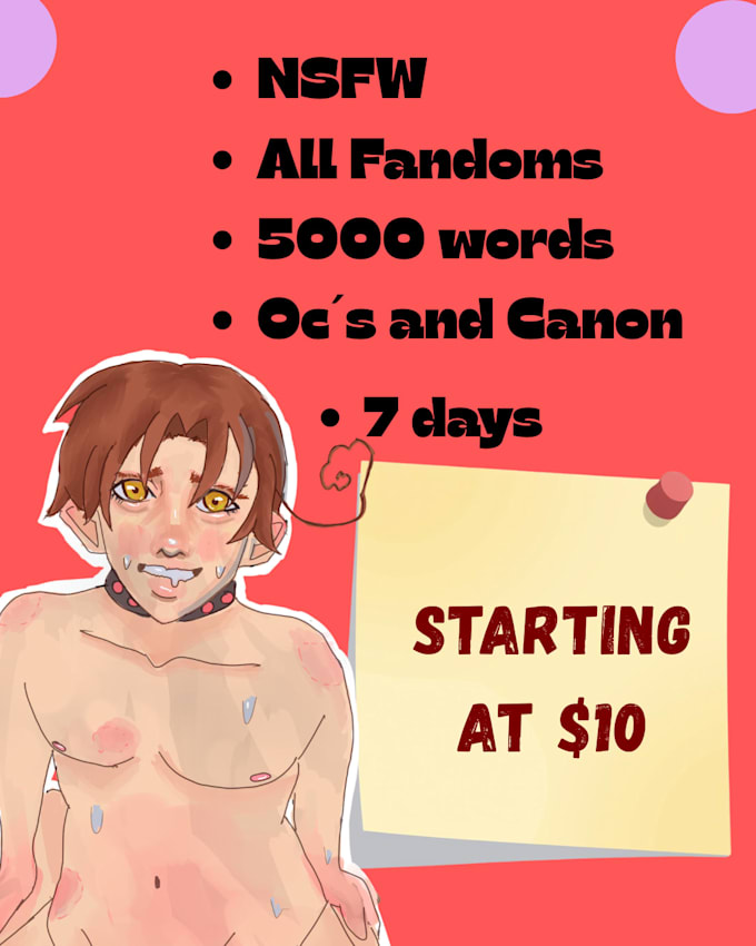 write you any nsfw a fanfic you want