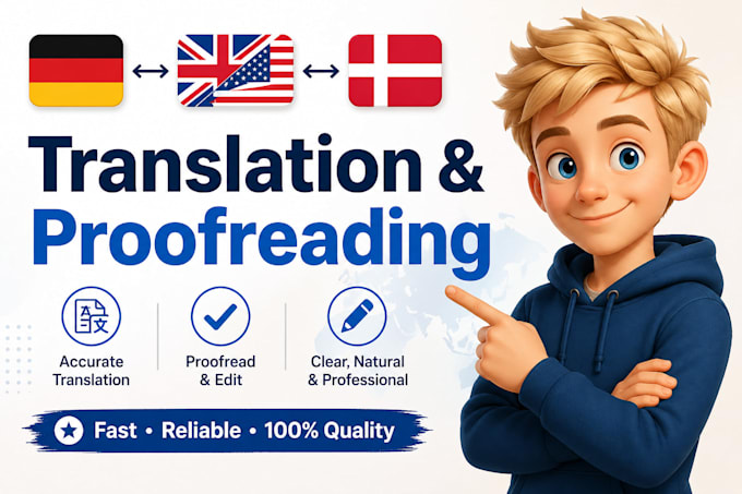 proofread, edit and improve your danish text