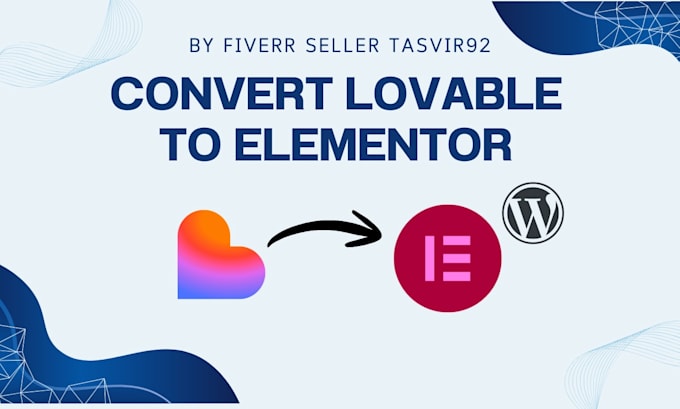 convert a lovable website to elementor wordpress