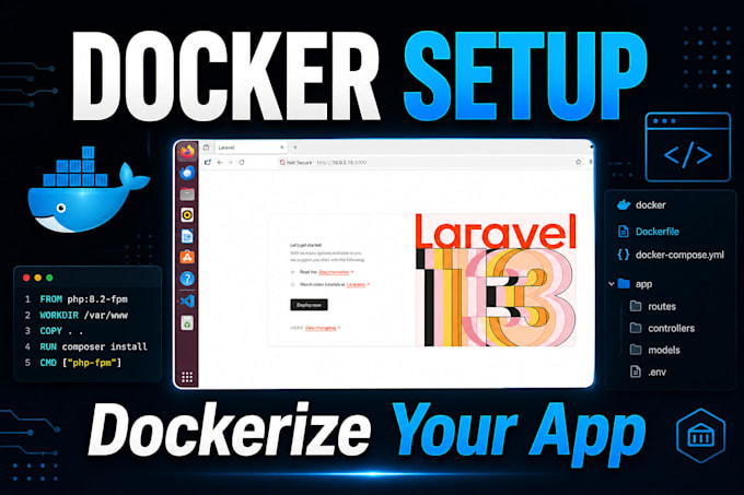 dockerize your app using docker and docker compose