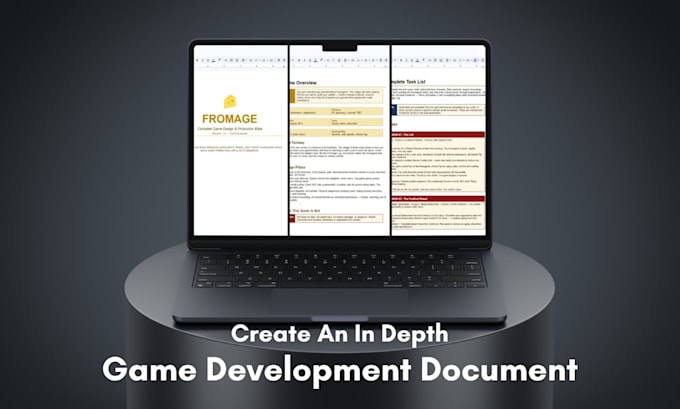 create an in depth game development document