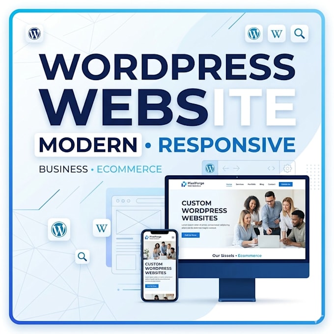 design wordpress websites for business blogs ecommerce and service sites