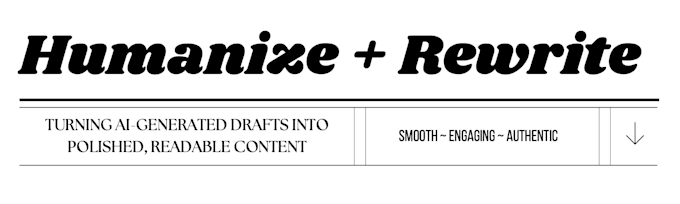 humanize and rewrite ai content