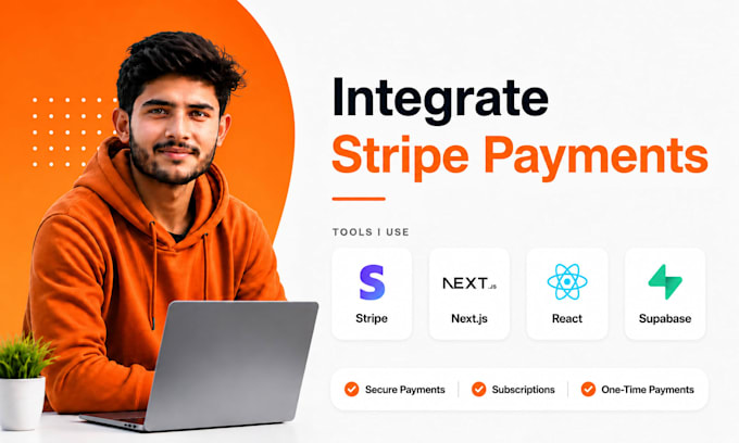 integrate stripe payments into your nextjs react or supabase web app