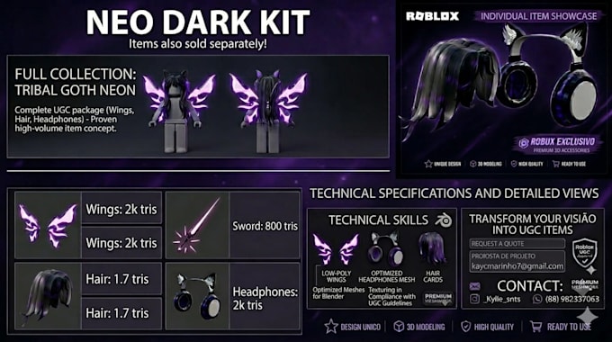 create ugc accessories and assets for roblox