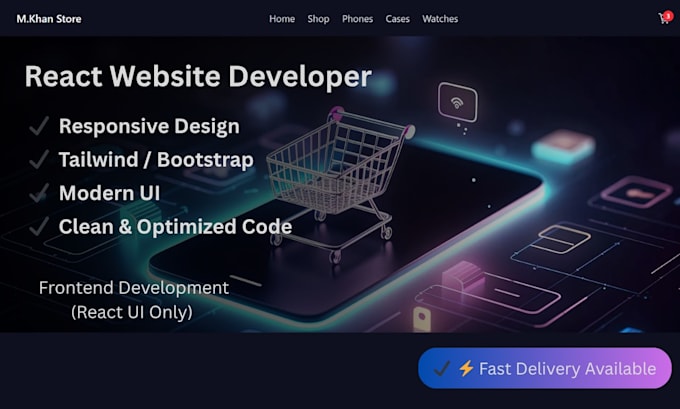 build responsive react website using tailwind CSS or bootstrap
