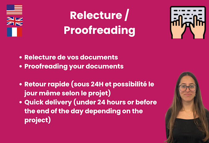 proofread your documents in french or english