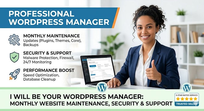 be your wordpress manager wordpress monthly website maintenance security support