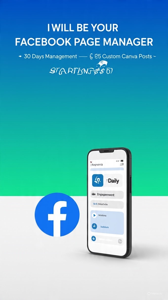 be your facebook page manager and canva post designer