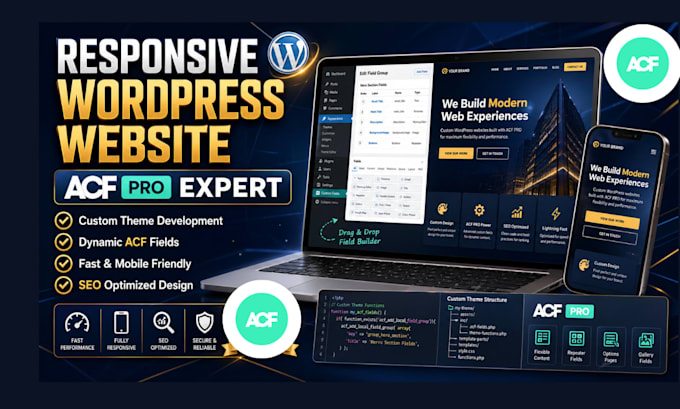 design fix wordpress website with acf elementor divi jetengine crocoblock