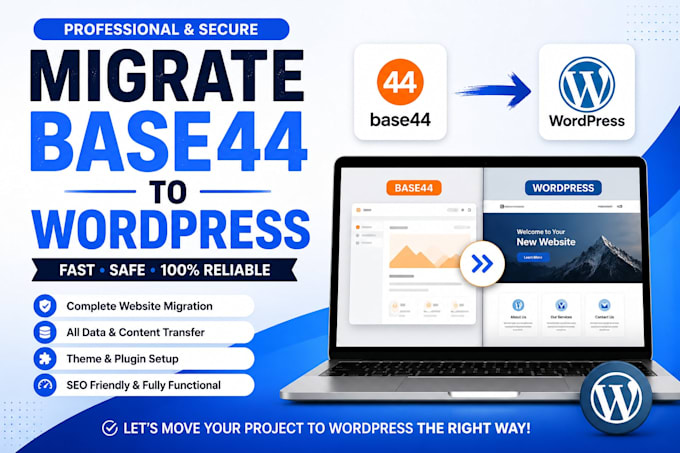 migrate base44 to wordpress base44 expert base44 web app base44 bug fix
