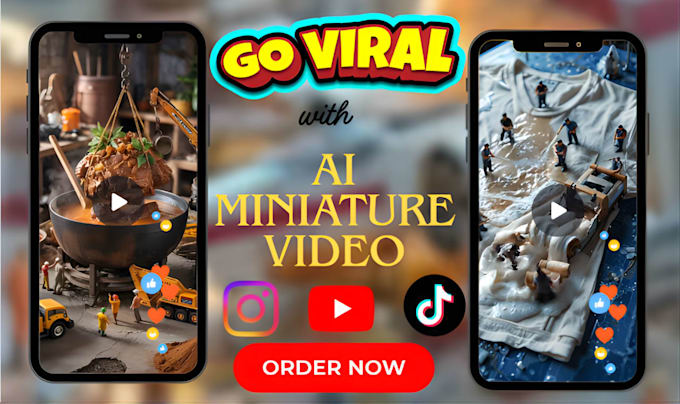 create viral ai miniature video tinyworkers 3d miniature world miniworkers ads
