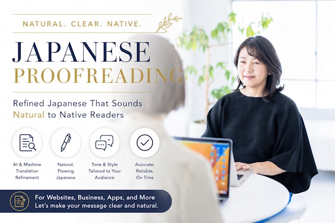 fix and refine ai translated japanese into natural native writing