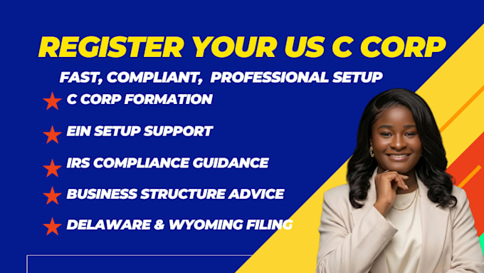register your US c corp and handle full corporate setup