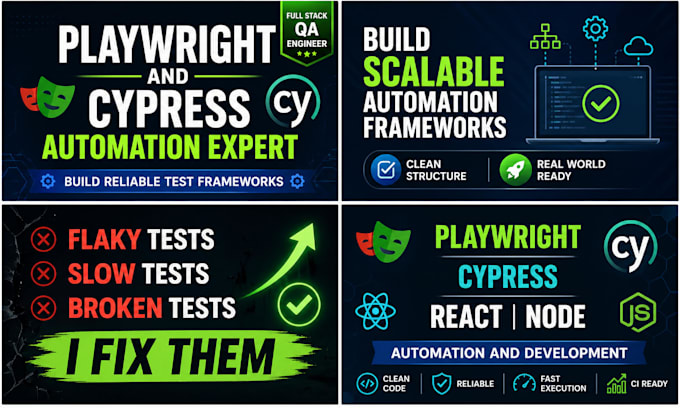 build playwright or cypress automation framework