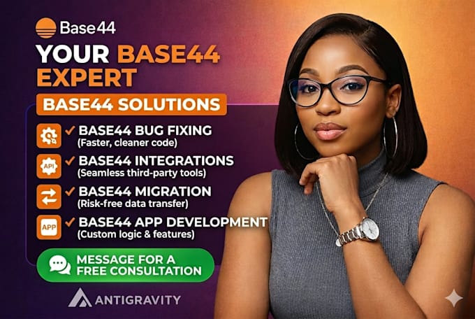 base44 expert base44 bug fixing base44 integration base44 migration base44 app
