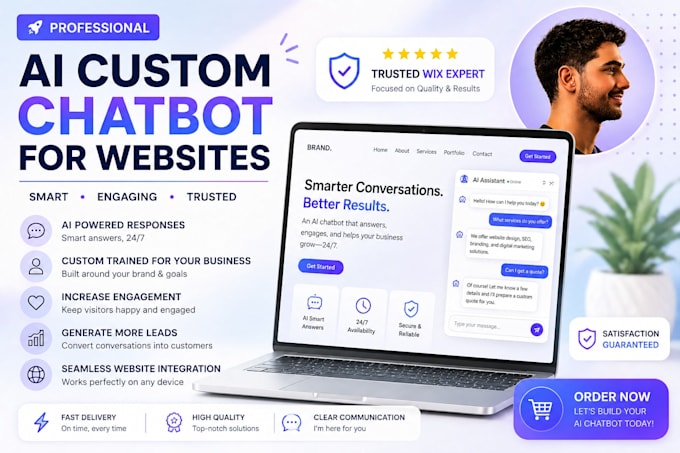 create custom ai chatbot for business websites