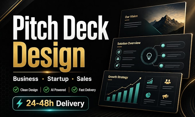 design an ai powered pitch deck for your startup or business