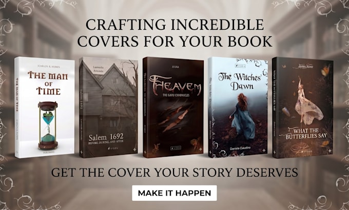create a professional book cover
