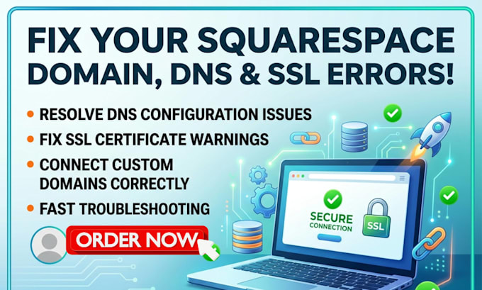 fix squarespace domain, dns and SSL errors or website not working issues