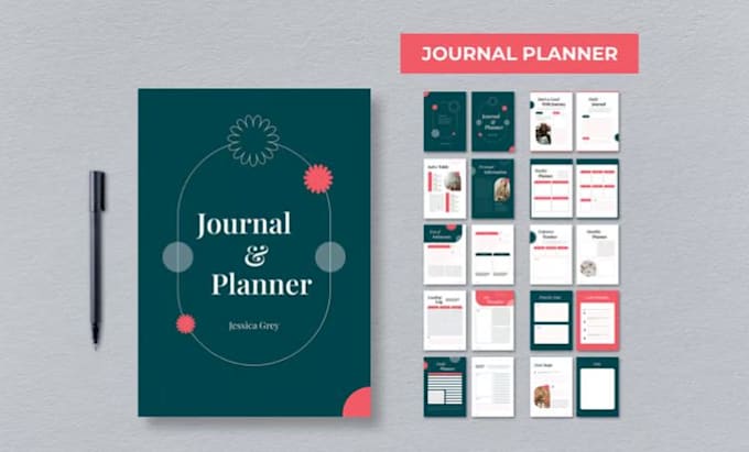 design editable canva booklet, journal tracker, calendar, workbook fillable PDF