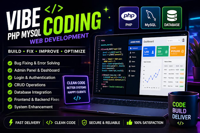 fix PHP mysql website bugs and improve web systems