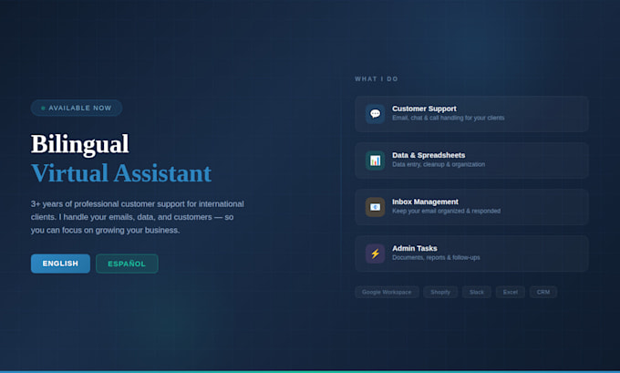 be your bilingual virtual assistant for customer support and admin tasks