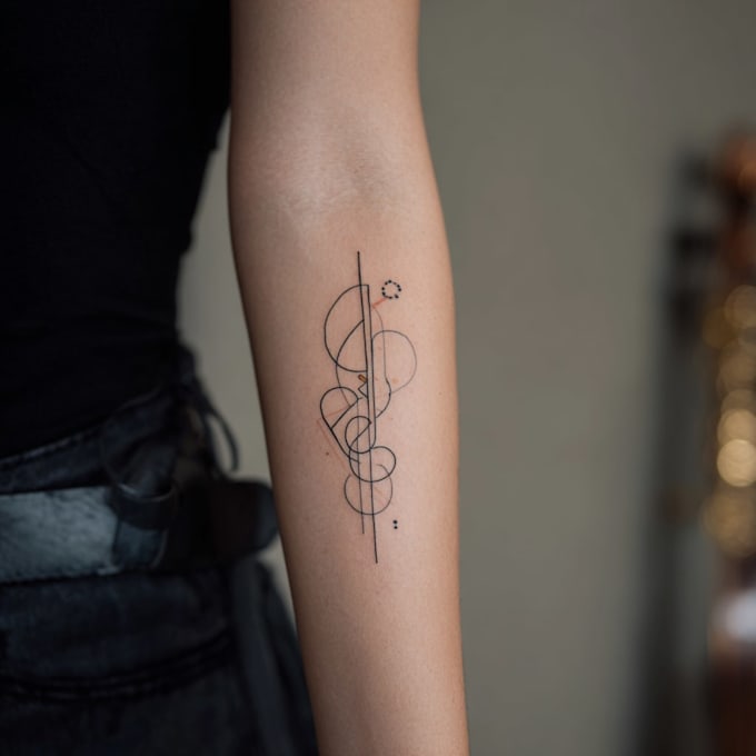design a custom fine line minimal tattoo