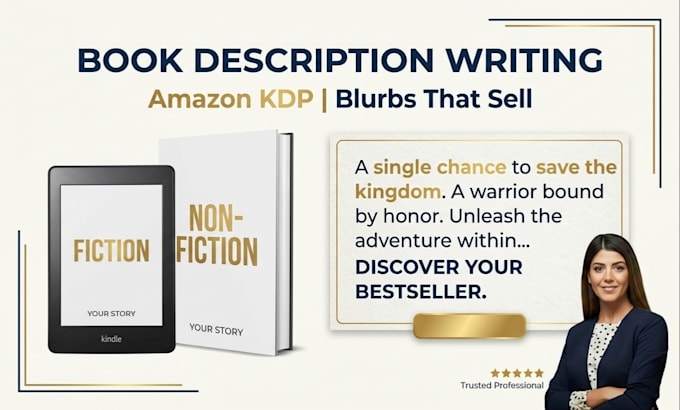write a compelling book description or amazon kdp blurb that sells