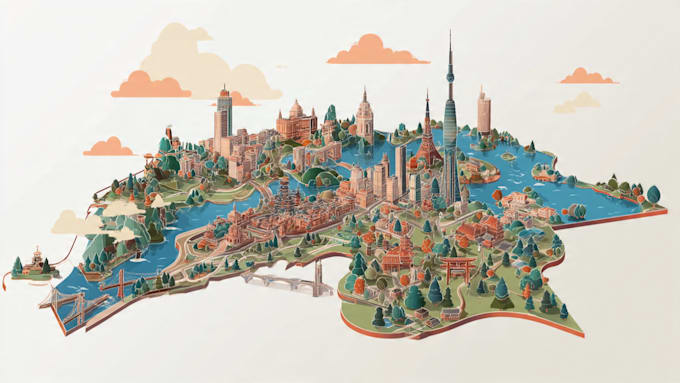 map illustration vector illustration vector map