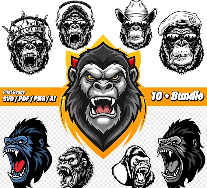 make mazing t shirt gorilla logo