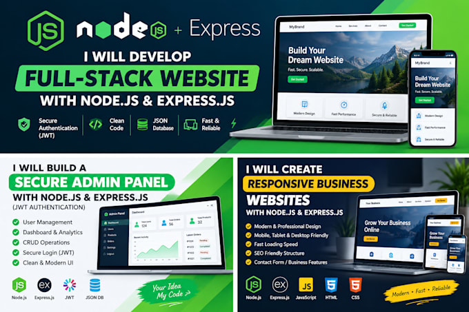 build responsive business websites with nodejs