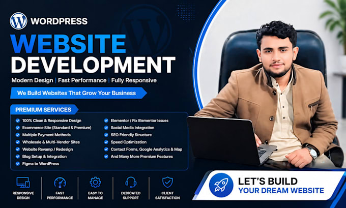 design clean and responsive wordpress website