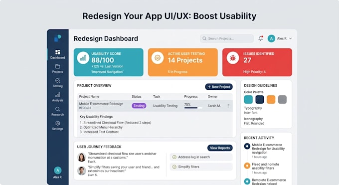 redesign your app UI UX to improve usability