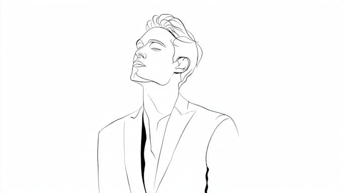 make vector line art or simple illustration