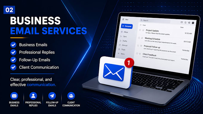 write professional business emails, replies and follow ups