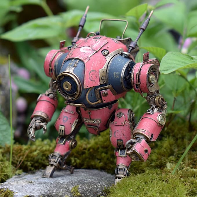 create custom mecha robot art