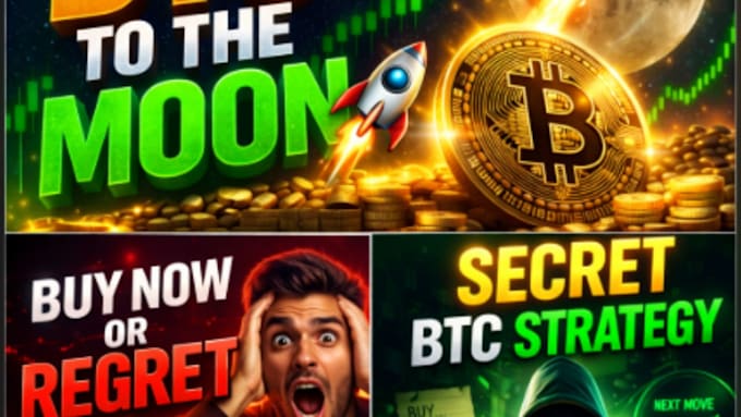design crypto youtube thumbnails for your channel